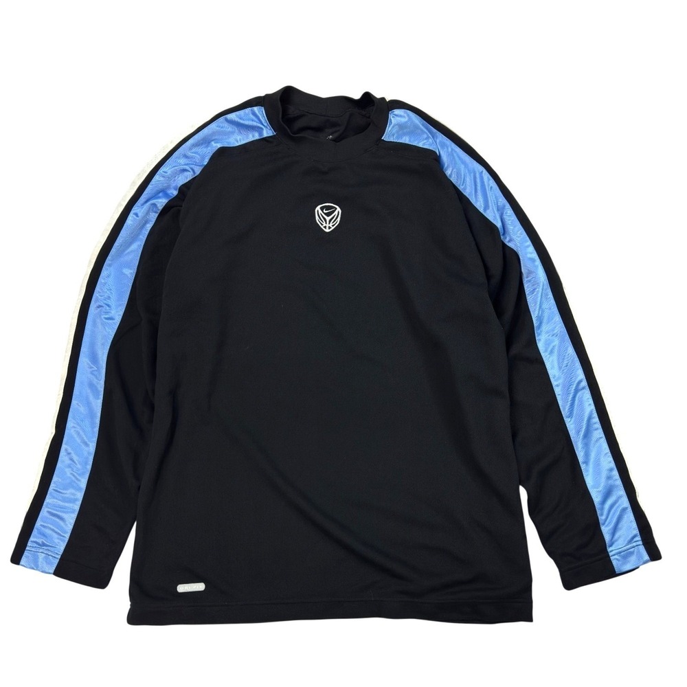 Vintage Nike Center Swoosh Sweatshirt Mens Size L Basketball Warm Up Crew‎ Y2K